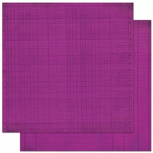 BoBunny Double Dot Designs 12x12 Scrapbook Paper Grape Journal (12GJ162)