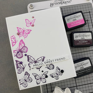 Spellbinders Paper Arts Betterpress Plate & Die Set Butterfly Swirl (BP-031)