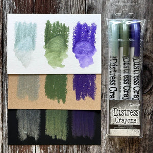 Tim Holtz Distress Halloween Pearlescent Crayon Set #6 (TSHK84358)