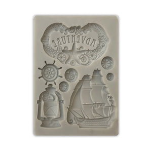 Stamperia Songs of the Sea Collection Silicone Mould Adventure (KACM20)