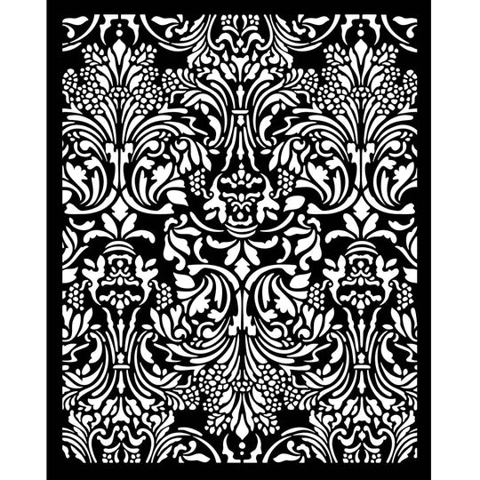 Stamperia Sir Vagabond in Fantasy World Collection Stencil Damask (KSTD158)