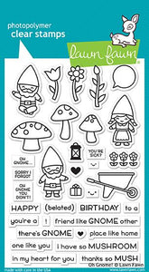 LawnFawn Lawn Cuts Dies Oh Gnome! Stamp & Die Set (LF1881)