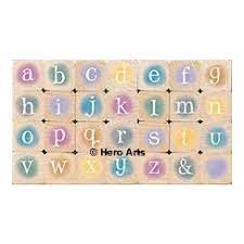 Hero Arts Circle Pop Alphabet Stamp Set (LL891)