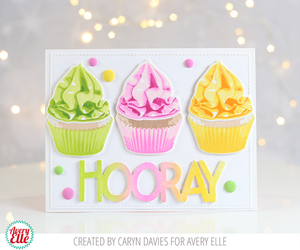 Avery Elle Clear Stamps Layered Cupcake (ST-21-26)