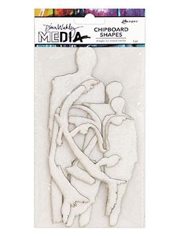 Dina Wakley Media Chipboard Shapes Persona (MDA65937)