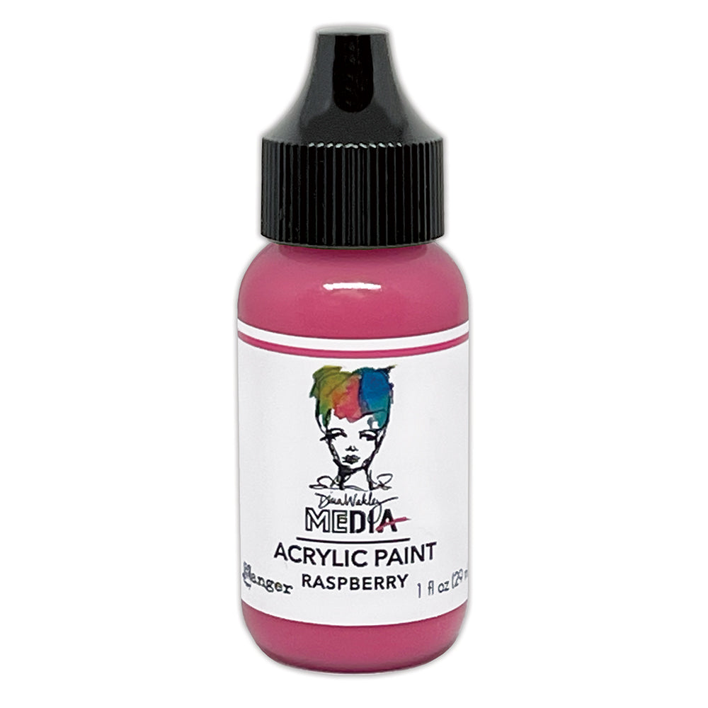 Dina Wakley MEdia Acrylic Paint Raspberry (MDQ85522)