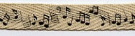 Creative Impressions Ribbon Music Note Twill (80477)