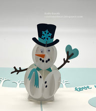 Load image into Gallery viewer, Karen Burniston Dies Snowman Pop-Up (1169)
