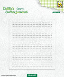 Nellie's Choice Bullet Journal Stamp Basic Notepage Layout (NBJCS007)