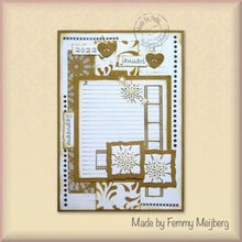 Load image into Gallery viewer, Nellie&#39;s Choice Bullet Journal Stamp Basic Notepage Layout (NBJCS007)
