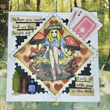 Load image into Gallery viewer, IndigoBlu A6 Red Rubber Stamp Not Mushroom for Alice
