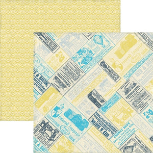 Authentique Favorite Collection 12x12 Scrapbook Paper Noteable (FAV004)