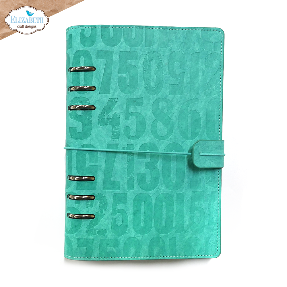 Elizabeth Craft Designs A5 Bermuda Blue Planner Embossed Cover P030