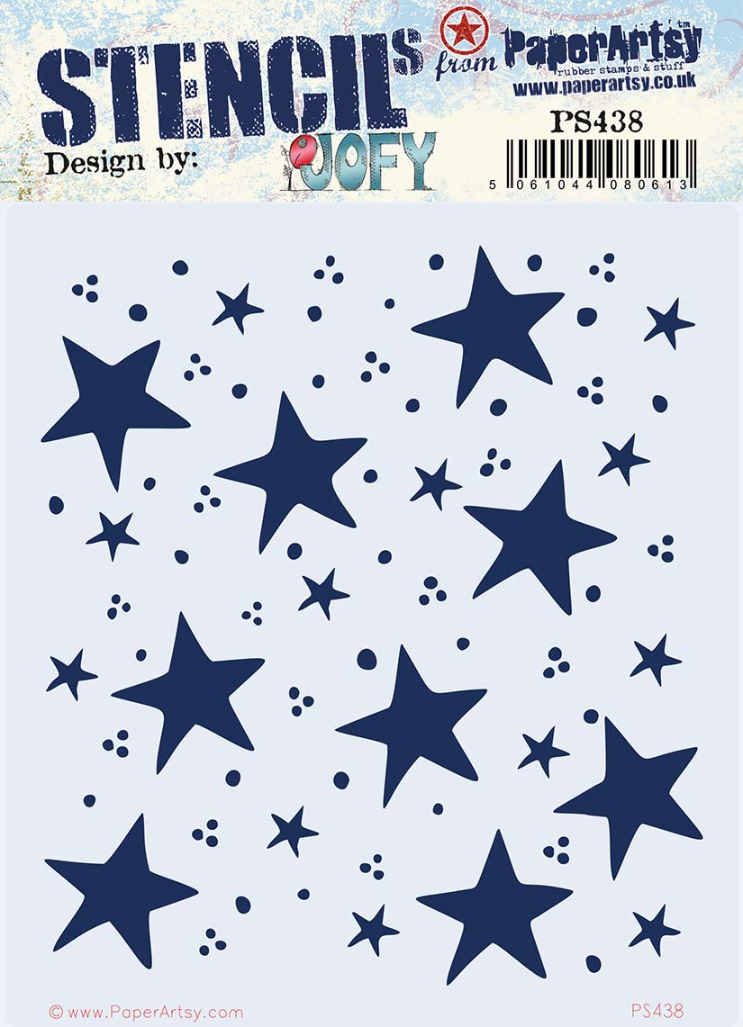 PaperArtsy Stencil Stars by Jo Firth-Young (PS438)