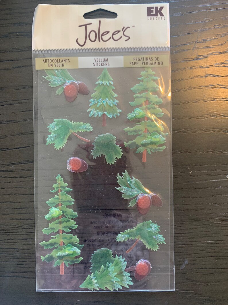 Jolee's Vellum Stickers Pine Trees