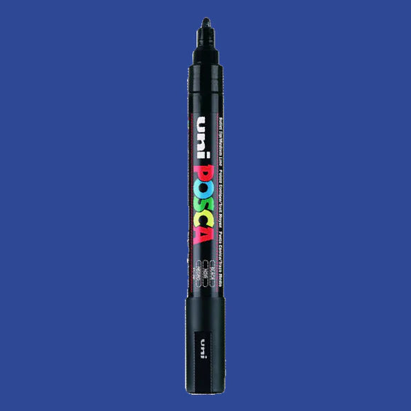 Posca Paint Marker 1.8-2.5mm Bullet Shaped Prussian Blue PC-5M