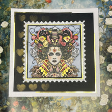 Load image into Gallery viewer, IndigoBlu A6 Red Rubber Stamp Queen of Hearts
