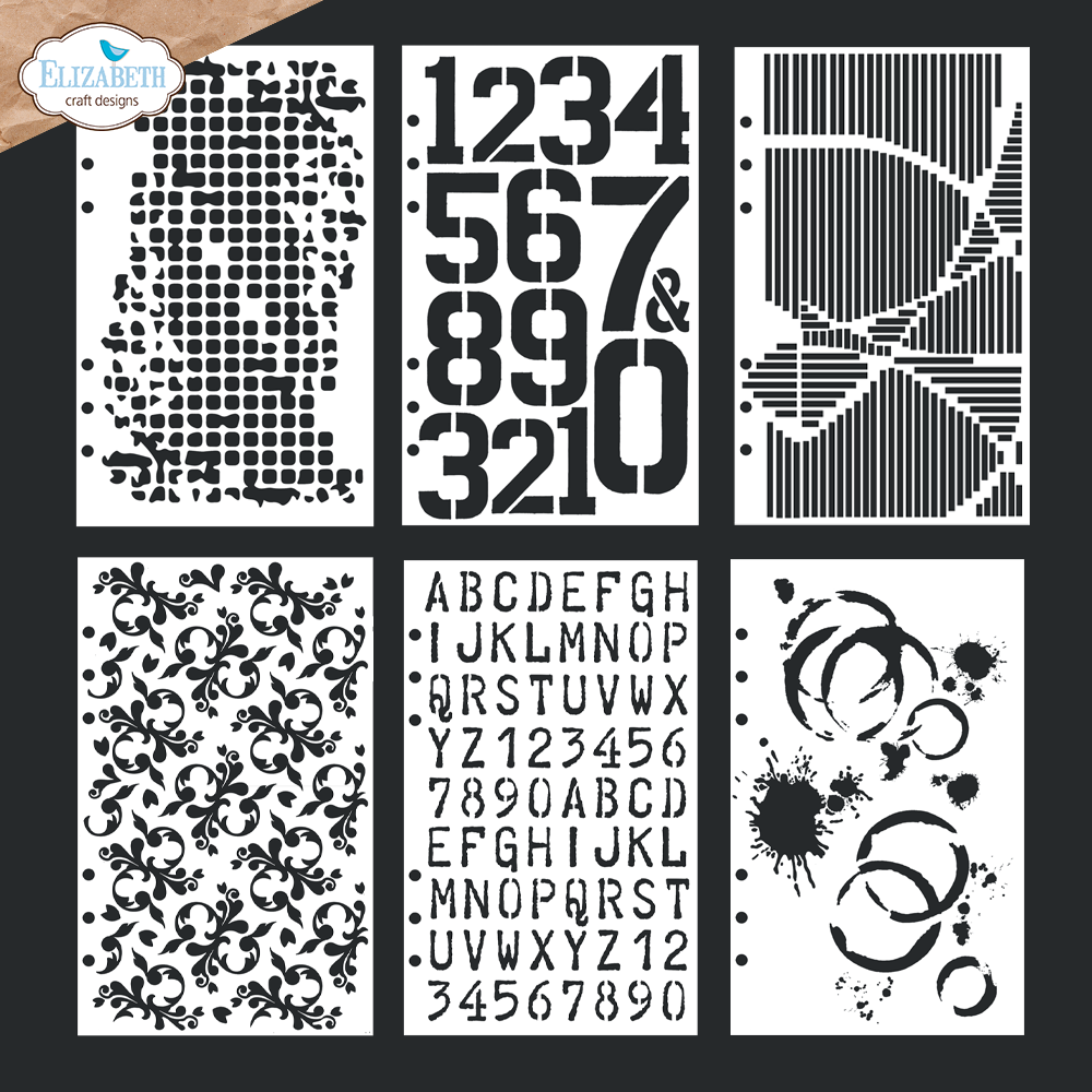 Elizabeth Craft Designs Planner Essentials Greatest Hits Collection Planner Stencils 4 (S049)