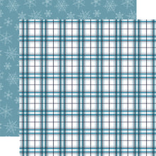 Load image into Gallery viewer, Echo Park Paper Co. Snowed In Collection 12x12 Scrapbook Paper Polar Plaid (SI288008)
