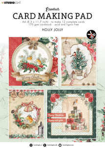 Studio Light Essentials Card Making Pad Holly Jolly (SL-ES-CMP09)