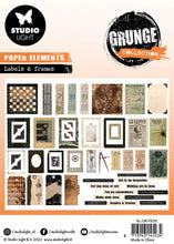 Load image into Gallery viewer, Studio Light Grunge Collection Paper Elements Labels and Frames (SL-GR-PE05)
