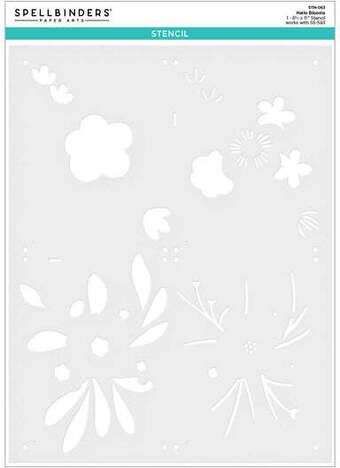 Spellbinders Paper Arts Hello Blooms Stencil (STN-063)