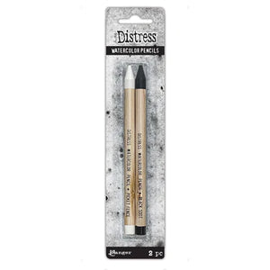 Tim Holtz Distress Watercolor Pencils Black & White Set (TDH83573)