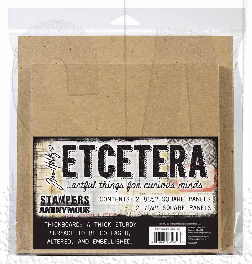 Tim Holtz Etcetera Collection Square Panels (THETC021)