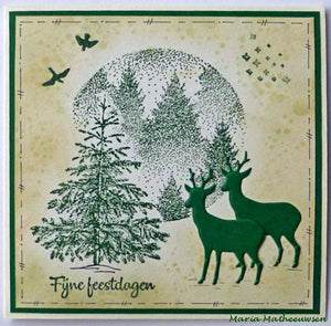 Nellie's Choice Motive Stamps Misty Forest (TXCS017)