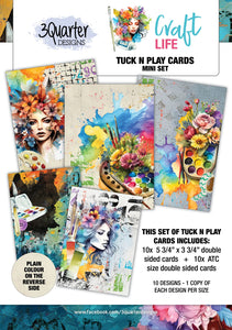 3Quarter Designs Craft Life Tuck 'N" Play Cards Mini Set