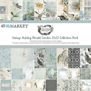 49 and Market Vintage Artistry Moonlit Garden 12x12 Collection Pack (VMG-25477)