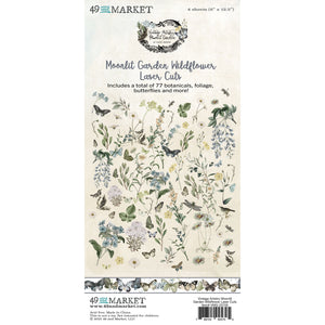 49 and Market Vintage Artistry Moonlit Garden Wildflower Laser Cut Outs (VMG-25705)