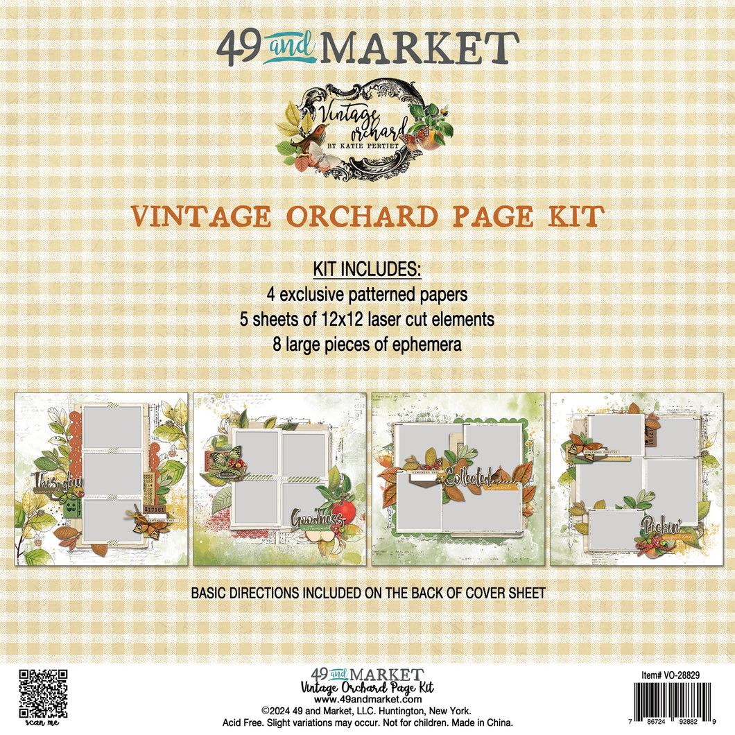 49 & Market Vintage Orchard Scrapbook Page Kit  (VO-28829)