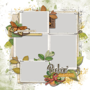 49 & Market Vintage Orchard Scrapbook Page Kit  (VO-28829)