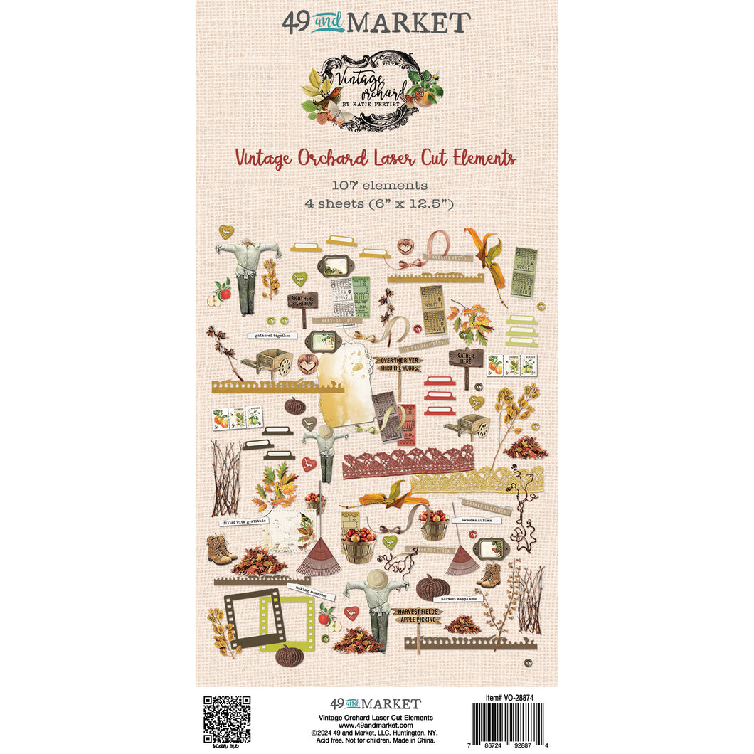 49 & Market Vintage Orchard Laser Cut Outs  Elements (VO-28874)