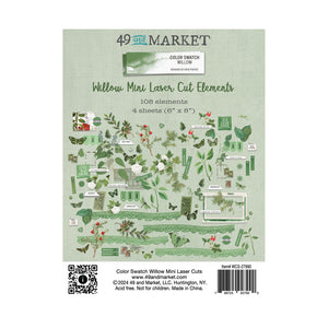 49 and Market Color Swatch Willow Collection Mini Laser Cut Elements (WCS-27990)