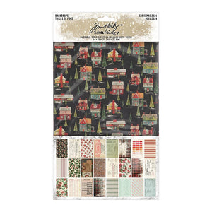 Tim Holtz idea-ology 2024 Christmas Backdrops (TH94406)