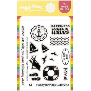 Waffle Flower Clear Stamp Set Beach Days (421711