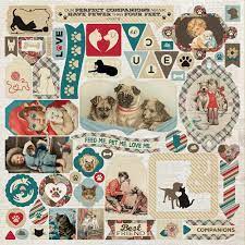 Authentique Companions Collection 12x12 Scrapbook Paper Details (CMP009)