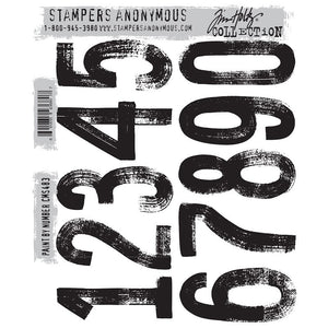 Stampers Anonymous Tim Holtz Cling Rubber Stamps Stamp Paint by Number (CMS483)