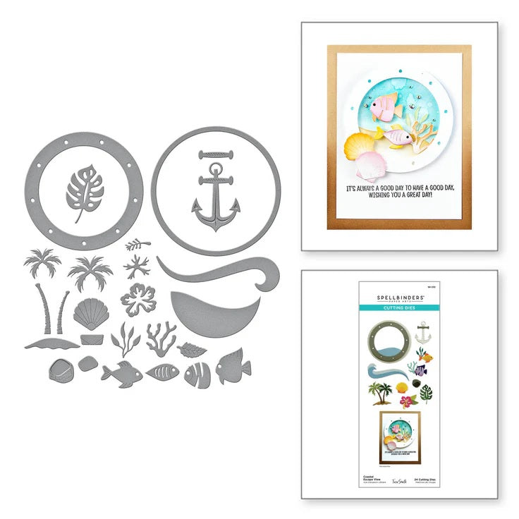 Spellbinders Coastal Escape Die set (S6-232)