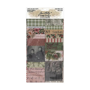 Tim Holtz idea-ology Christmas 2024 Collage strips Large (TH94410)