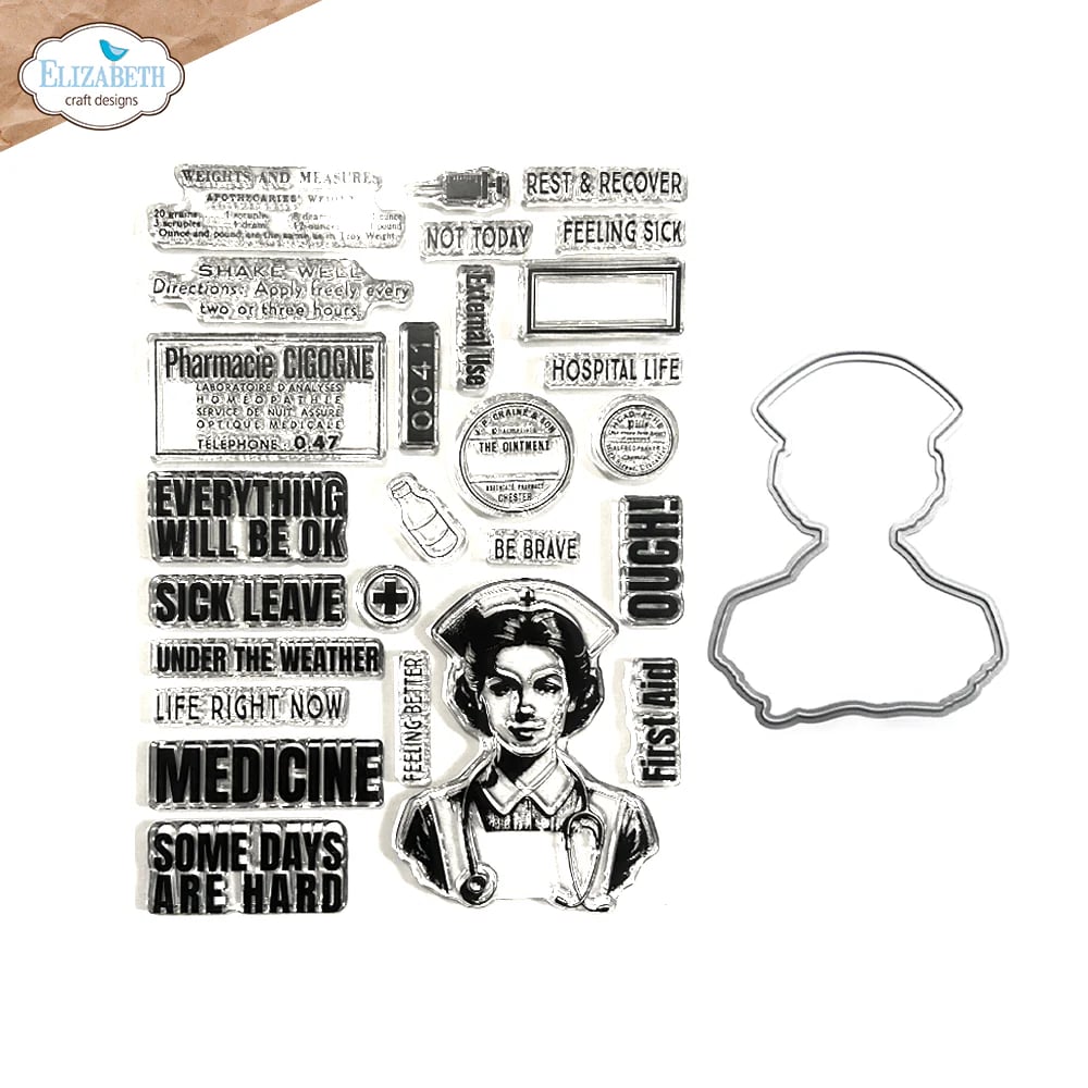 Elizabeth Craft Designs Favorite Humans Collection Florence Stamp & Die Set (CSD354)