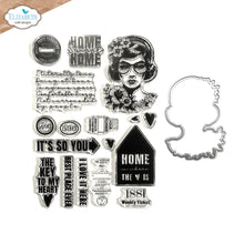 Load image into Gallery viewer, Elizabeth Craft Designs Favorite Humans Collection Frida at Home Stamp &amp; Die Set (CSD356)
