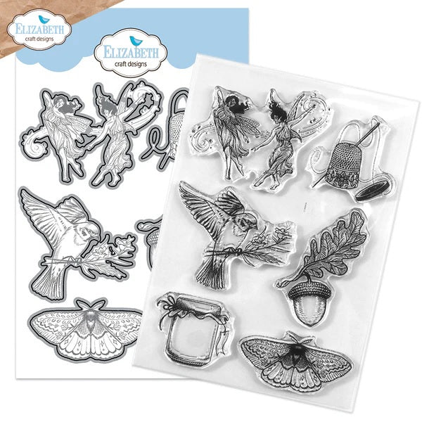 Elizabeth Craft Designs Fables & Fairytales Collection Clear Stamp & Die Set A Dream Is A Wish (DS01)