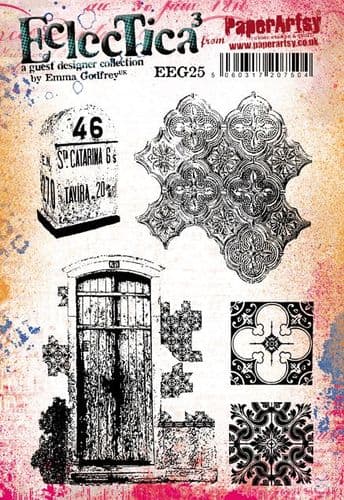 Paper Artsy Eclectica3 Rubber Stamp Set The Door by Emma Godfrey (EEG25)