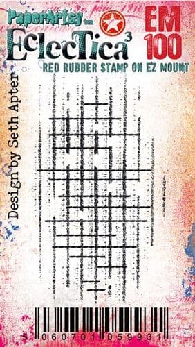 PaperArtsy Eclectica3 Mini Stamp Crosshatch designed by Seth Apter (EM100)