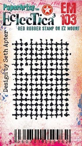 PaperArtsy Eclectica3 Mini Stamp Broken Screen designed by Seth Apter (EM103)