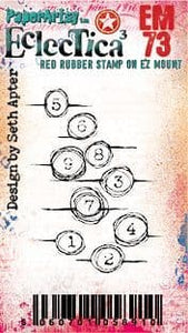 PaperArtsy Eclectica3 Mini Stamp 1,2,3 designed by Seth Apter (EM73)