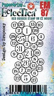 PaperArtsy Stamp Set Mini New Year Numbers designed by Scrapcosy (EM87)